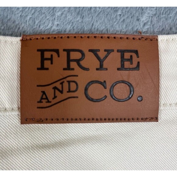 NEW Frye & Co. Jeans Women's 16W Harper Mid-Rise Crop Flare Birch White - Picture 13 of 15